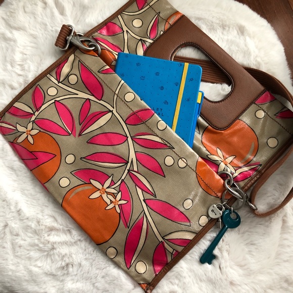 Fossil Key-Per Envelope Cross Body bag purse - Picture 6 of 13